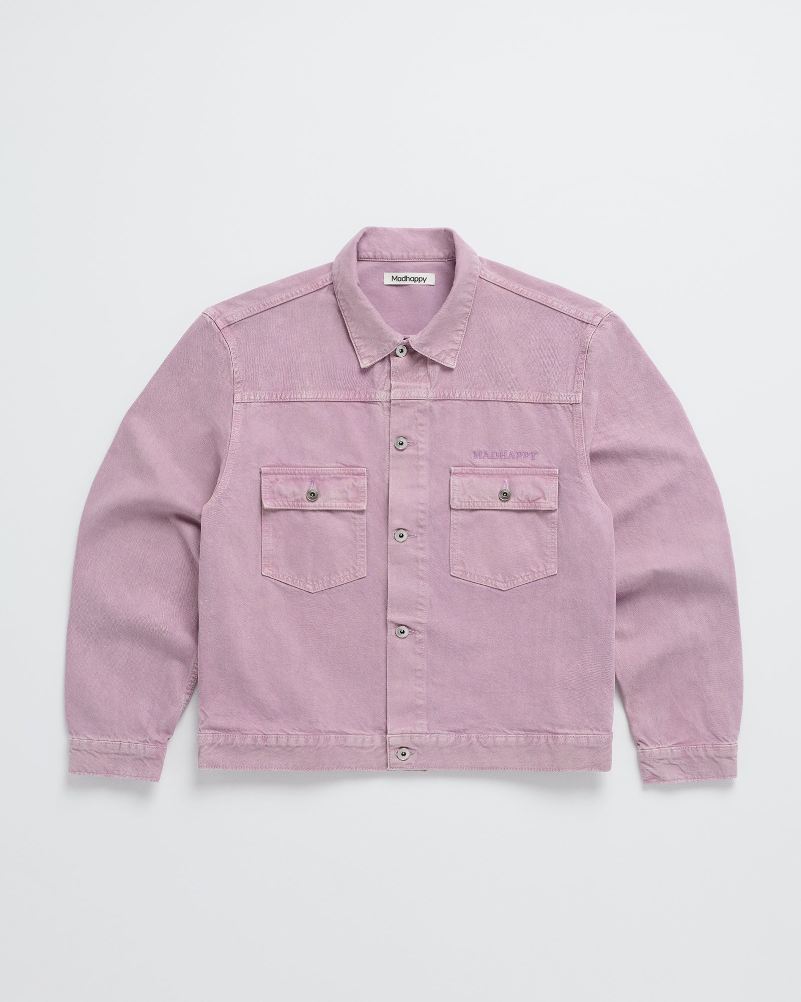 Washed Twill Trucker Lilas Jacket Washed Twill Trucker Lilas Jacket