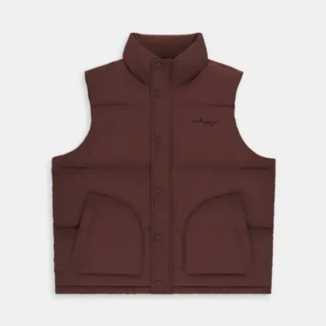 Brown Madhappy Cozy Puffer Vest