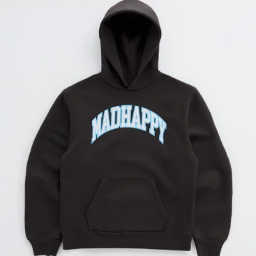 Campus Fleece Black Hoodie