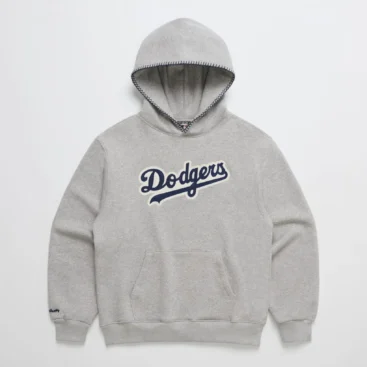 Dodgers Appliqué Fleece Grey Hoodie