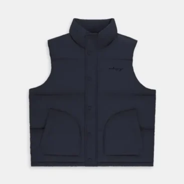 Madhappy Cozy Puffer Vest Navy Blue