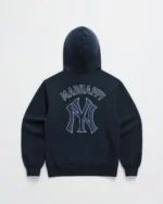 Madhappy Yankees Embroidered Fleece Navy Blue Hoodie