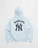 Madhappy Yankees Embroidered Fleece Sky Blue Hoodie